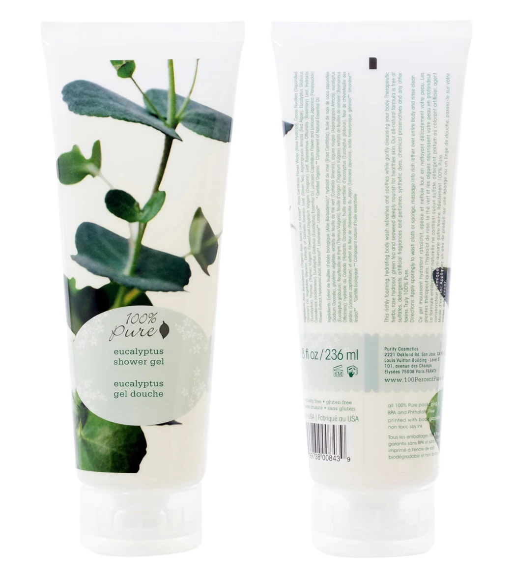 100% Pure Eucalyptus Shower Gel 8 oz. - Image 2