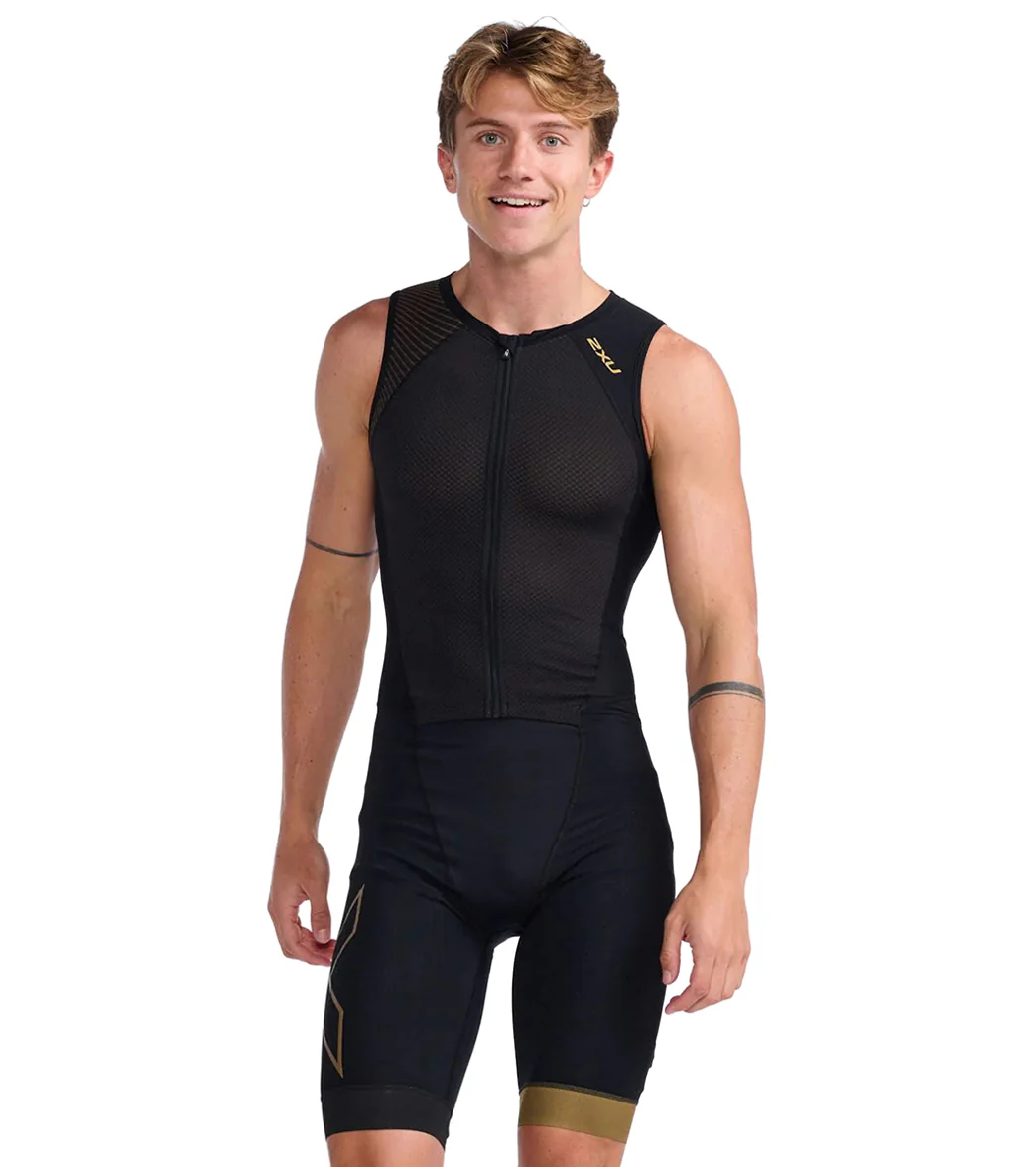 2XU Men's Light Speed Front Zip Sleeveless Trisuit