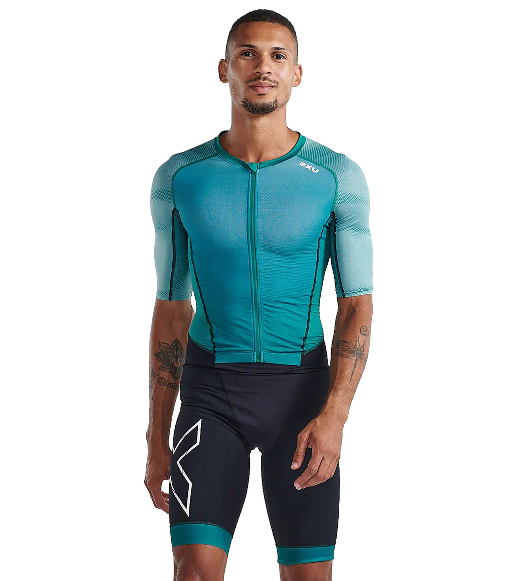 2XU Men's Light Speed Front Zip Trisuit - Image 18