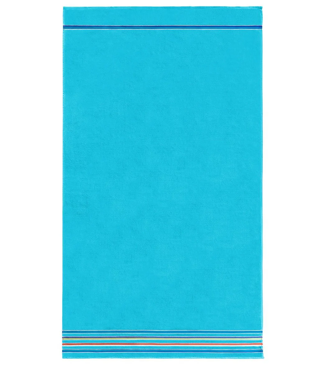 A to Z Towels Turquoise  Beach Towel 40" X 70" - Image 4