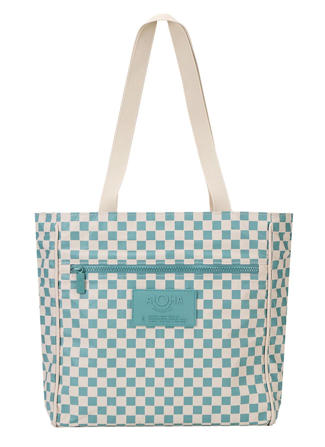ALOHA Go-To Petite Checker Beach Tote - Image 2