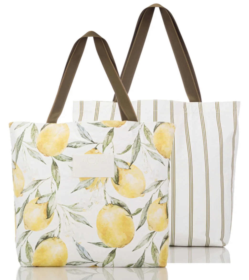 ALOHA Limoncello Reversible Beach Tote