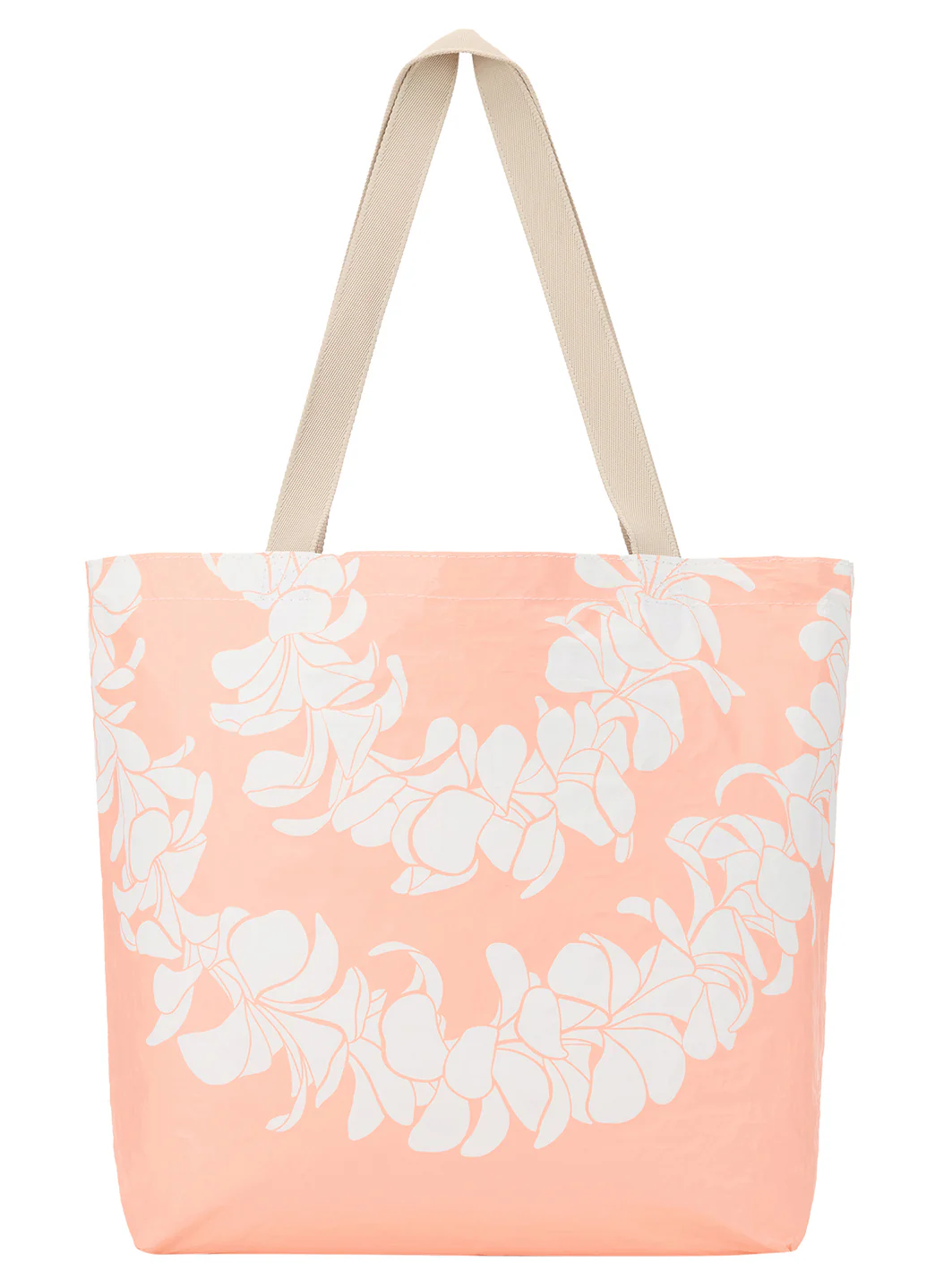 ALOHA Plumeria Lei Reversible Beach Tote - Image 8