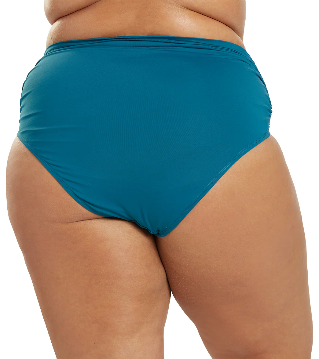 Anne Cole Women's Plus Size Shirred Bikini Bottom - Image 13