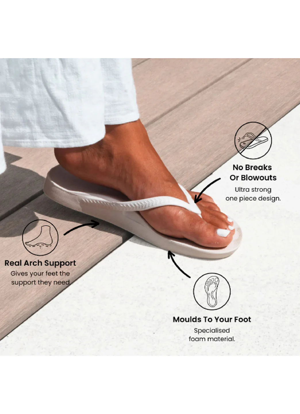 Archies Footwear Arch Support Flip Flops - Image 71