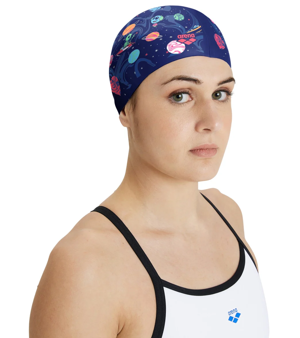 Arena Drew Kibler Space Aliens Flat Silicone Swim Cap - Image 2