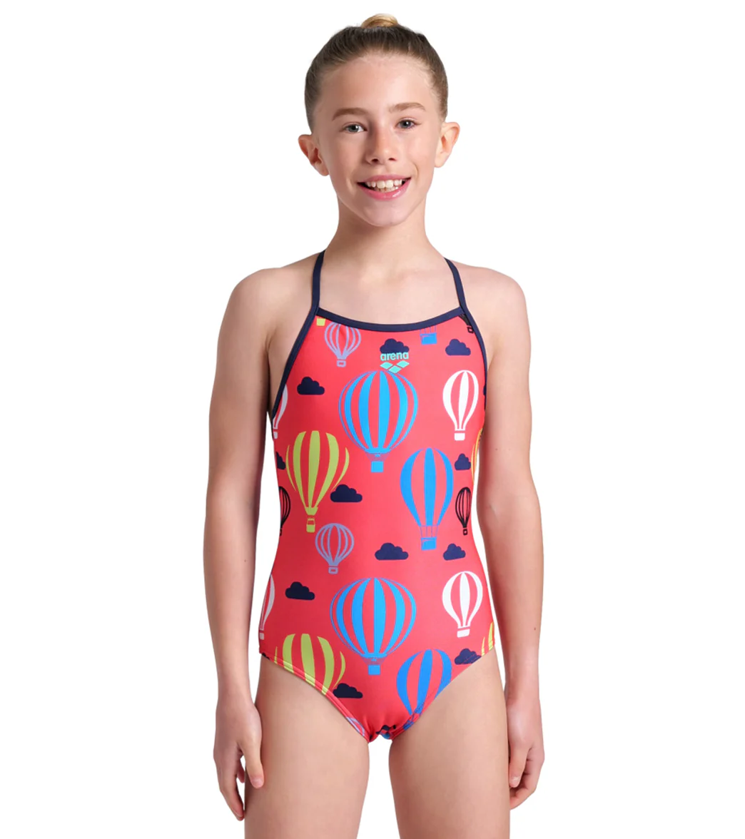 Arena Girls' Balloon Print Light Drop Back One Piece Swimsuit (Little Kid, Big Kid) - Image 7