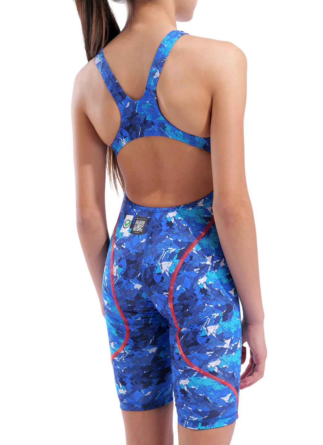 Arena Girls' Powerskin Splash Multicolors ST Next LE Open Back Tech Suit Swimsuit - Image 6