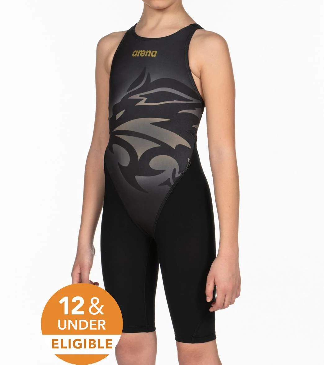 Arena Girls' Powerskin ST 2.0 Junior Elite II Open Back Tech Suit Swimsuit - Image 4