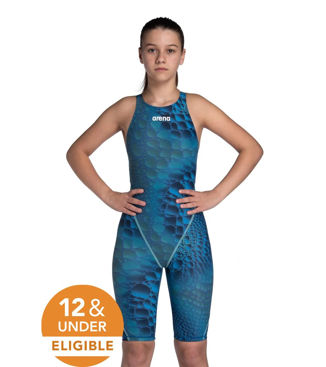 Arena Girls' Powerskin ST Next Limited Edition Open Back Tech Suit Swimsuit - Image 17