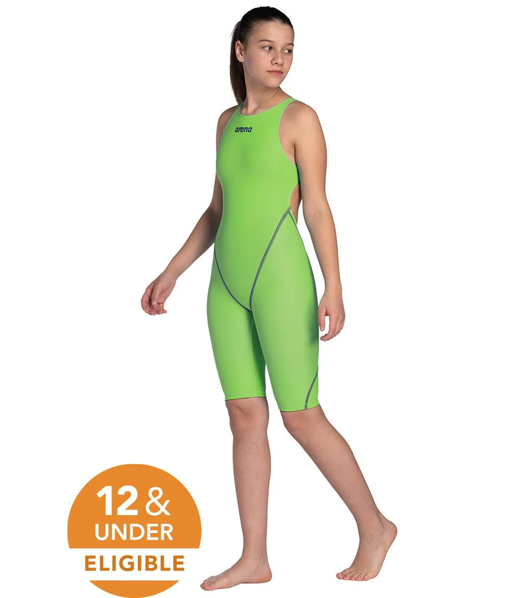 Arena Girls' Powerskin ST Next Limited Edition Open Back Tech Suit Swimsuit - Image 4