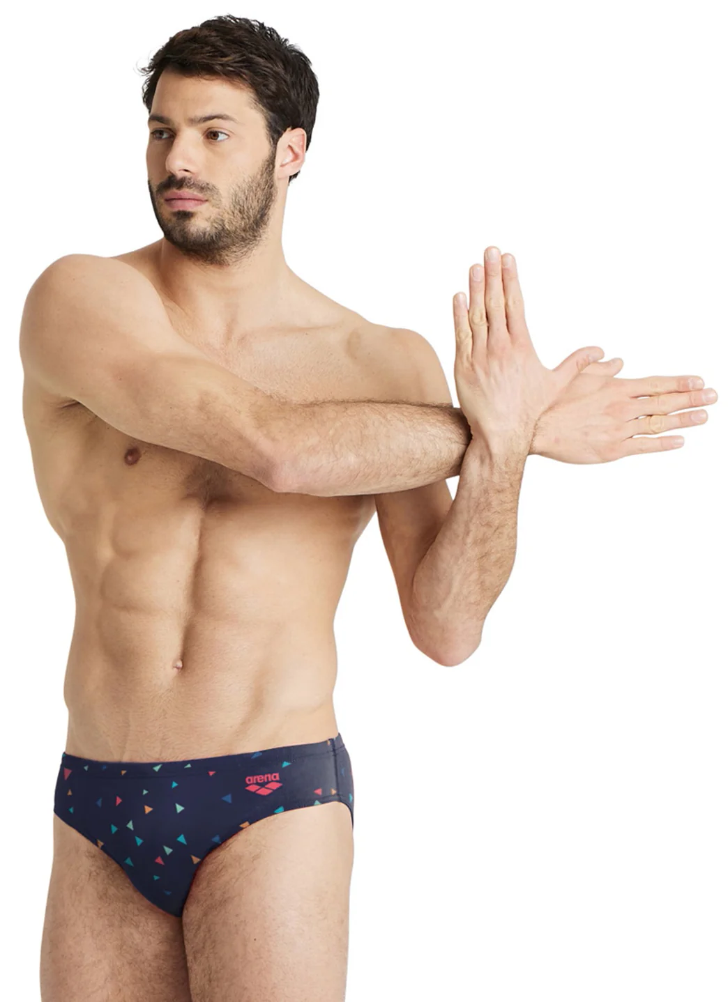 Arena Men's Drew Kibler Geometric Lions Brief Swimsuit - Image 3