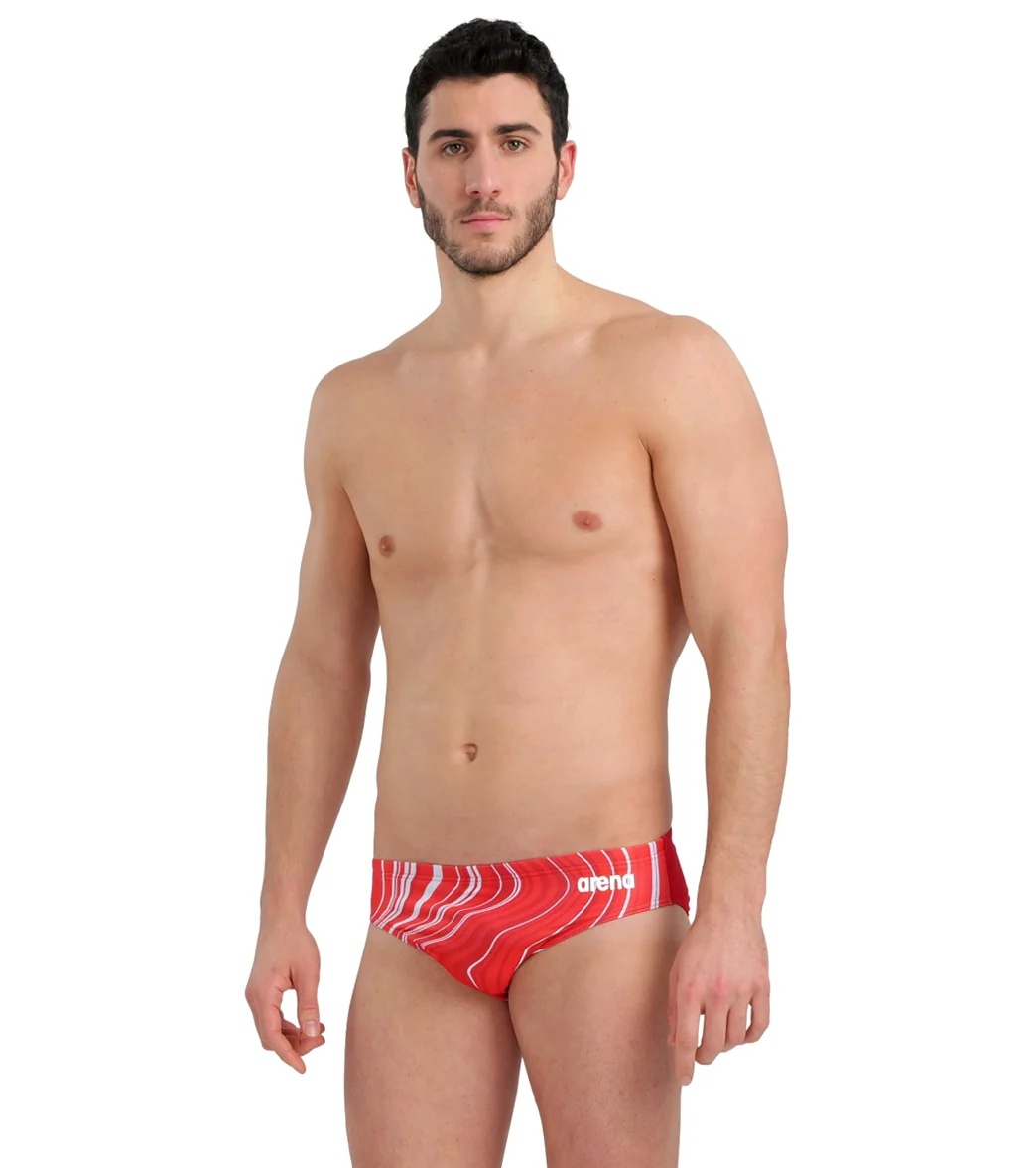 Arena Men's Marbled Brief Swimsuit - Image 17