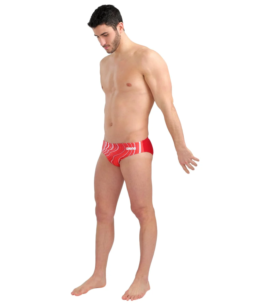 Arena Men's Marbled Brief Swimsuit - Image 19