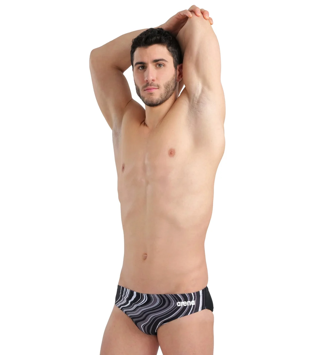 Arena Men's Marbled Brief Swimsuit - Image 31