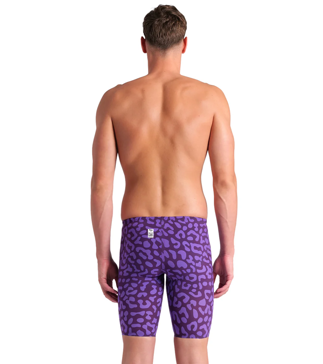Arena Men's Powerskin Carbon Air2 SL Limited Edition Leopard Jammer Tech Suit Swimsuit - Image 9