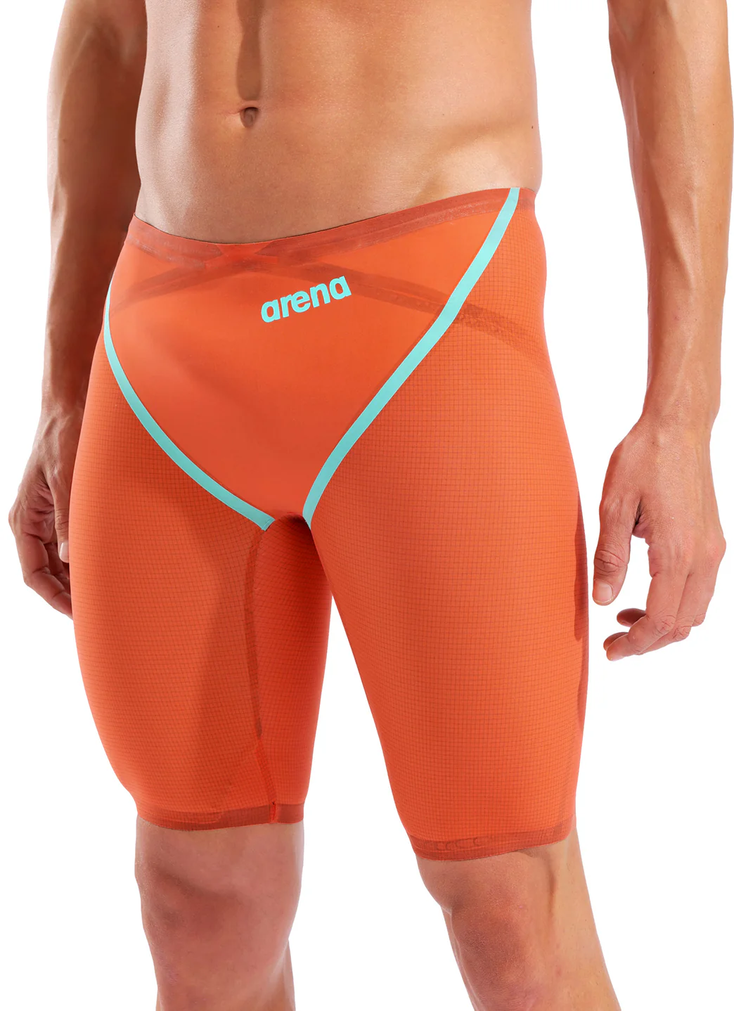 Arena Men's Powerskin Sunset Coral Carbon Glide SL LE Jammer Tech Suit Swimsuit - Image 6