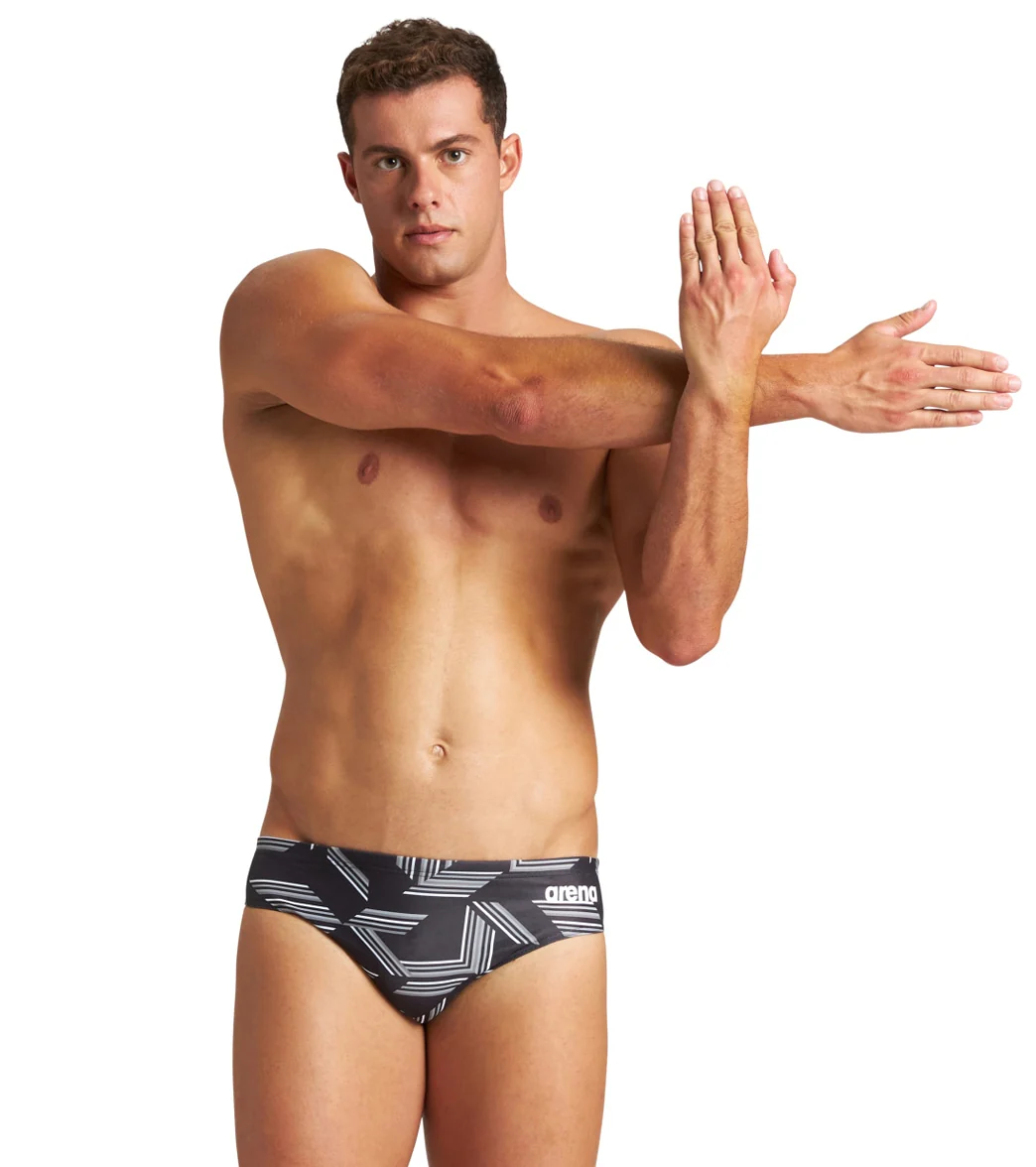 Arena Men's Puzzled Brief Swimsuit - Image 14
