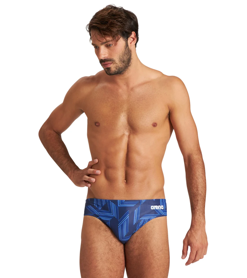 Arena Men's Puzzled Brief Swimsuit - Image 22