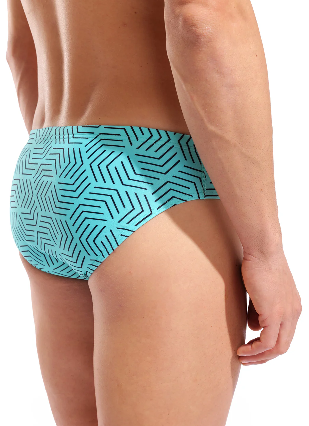 Arena Men's Seaglass Allover Brief Swimsuit - Image 6