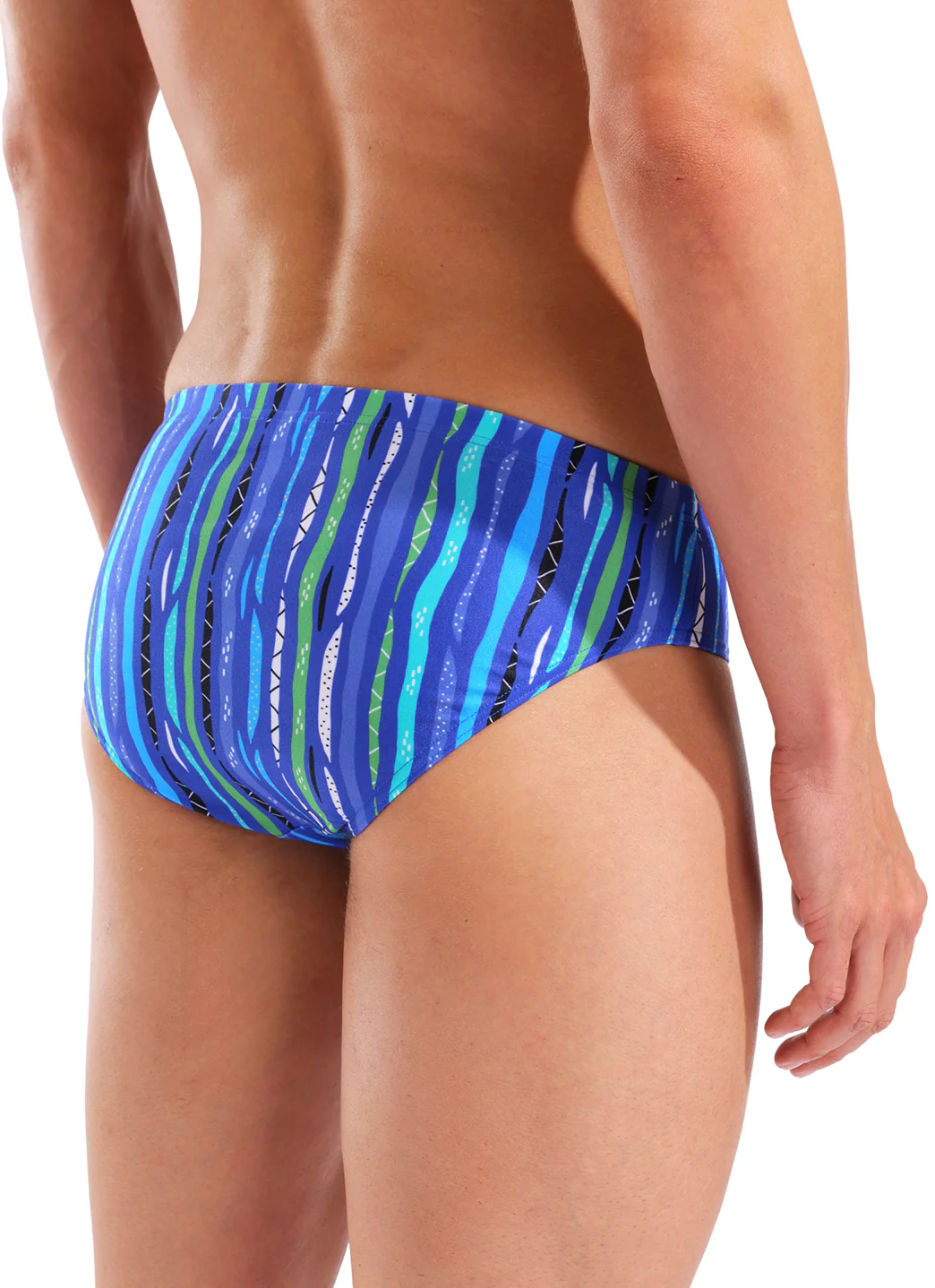 Arena Men's Stripes Brief Swimsuit - Image 14