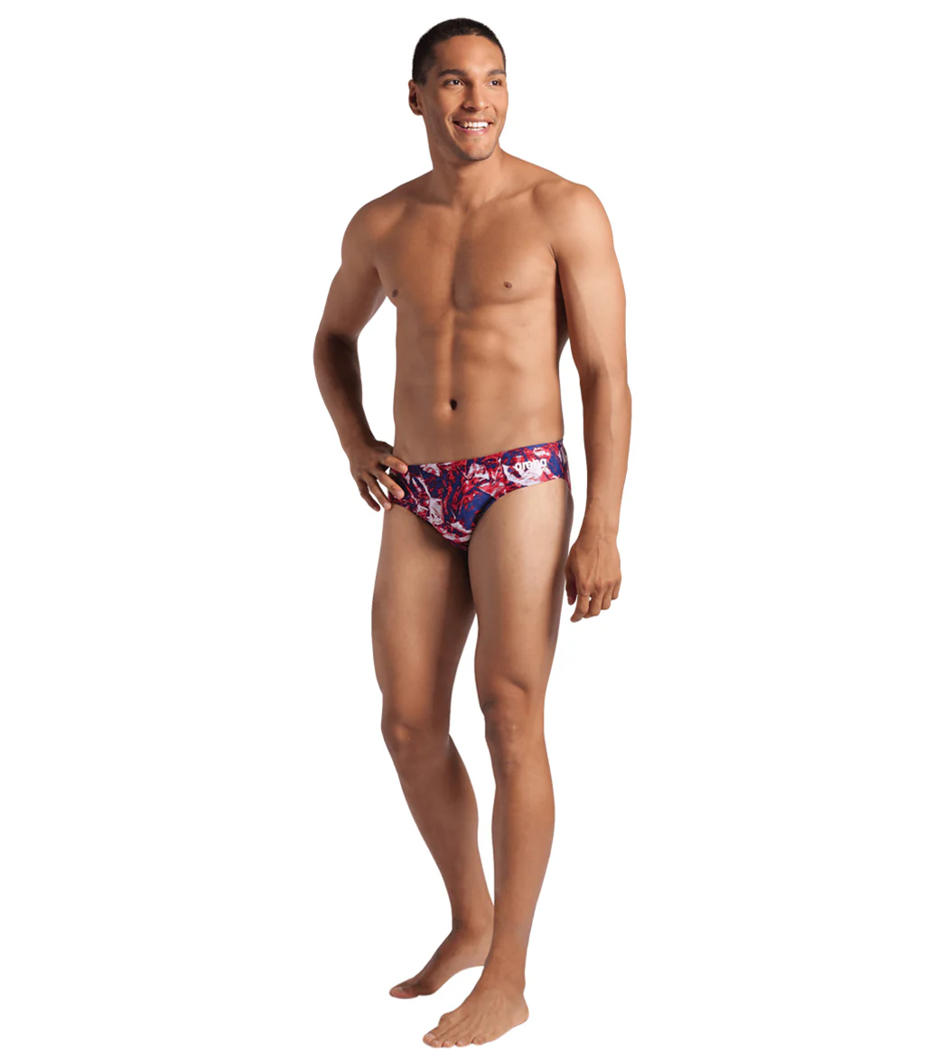 Arena Men's Team Crackle Brief Swimsuit - Image 26