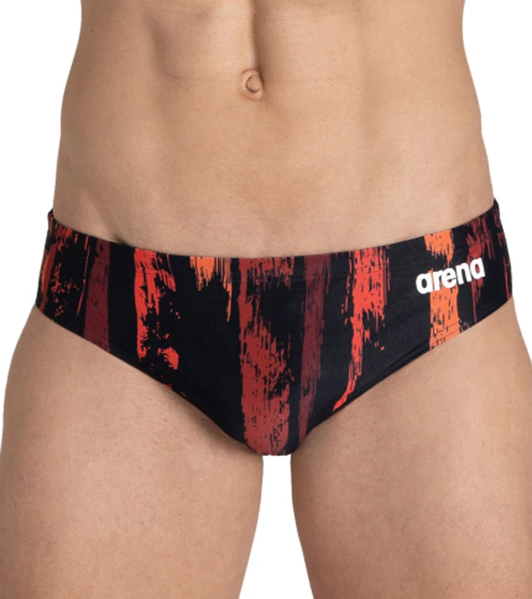 Arena Men's Team Painted Stripes Brief Swimsuit - Image 20