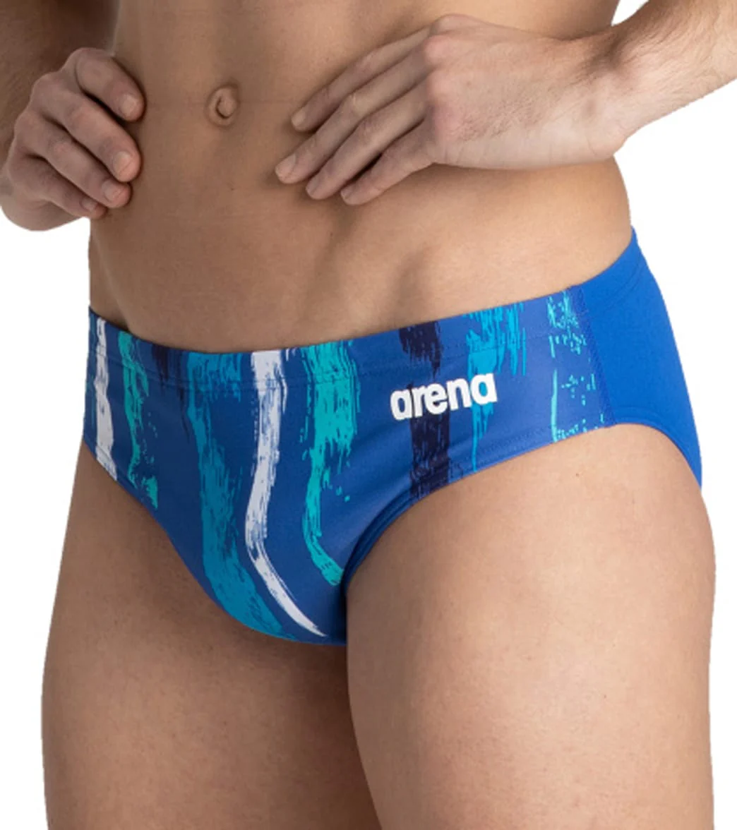 Arena Men's Team Painted Stripes Brief Swimsuit - Image 42