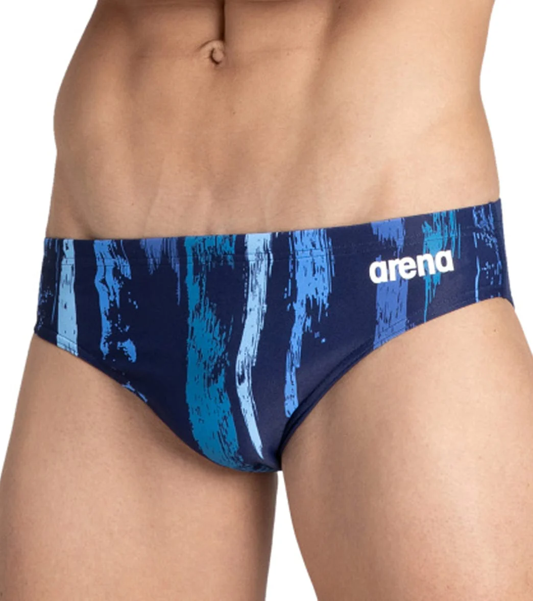 Arena Men's Team Painted Stripes Brief Swimsuit - Image 7