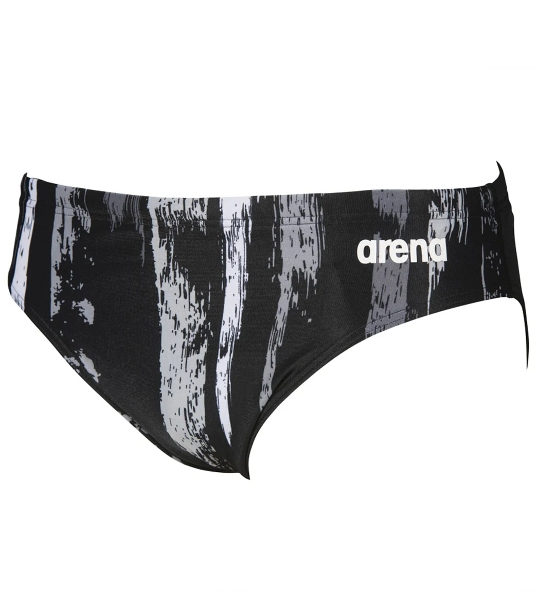 Arena Men's Team Painted Stripes Brief Swimsuit - Image 9