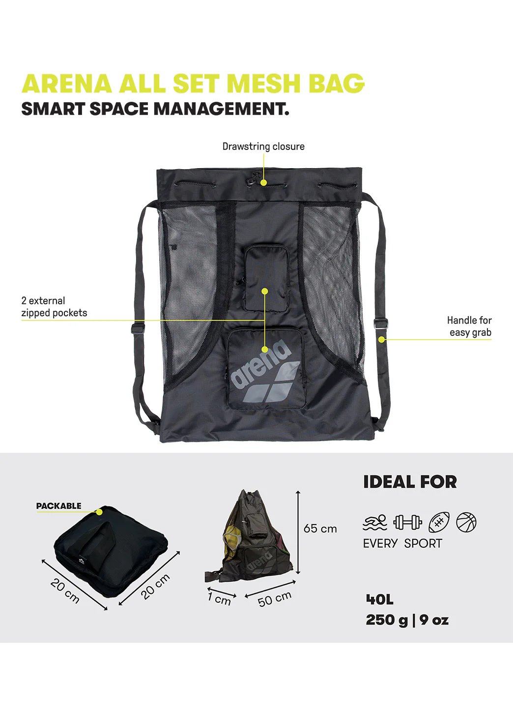 Arena One Go Mesh Bag - Image 25