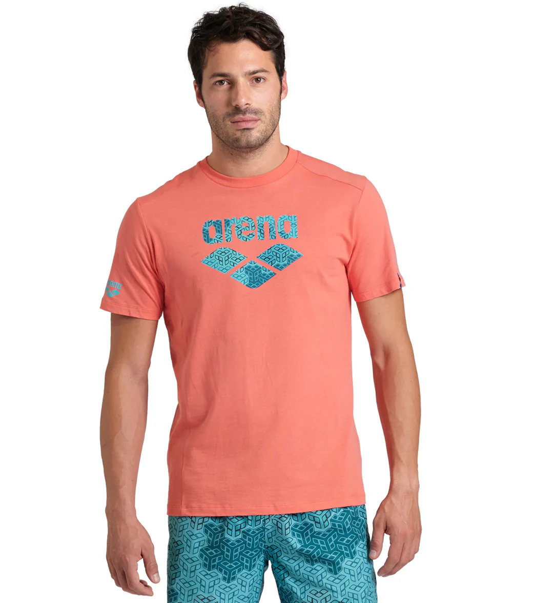 Arena Unisex Logo Cotton Short Sleeve T-Shirt - Image 47
