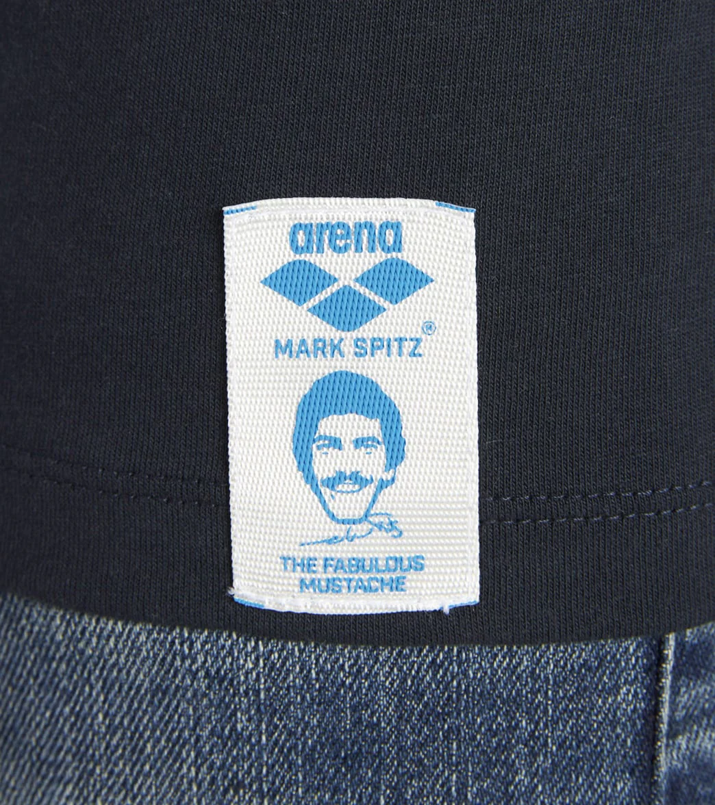 Arena Unisex Mark Spitz Face Felt Patch T-Shirt - Image 5