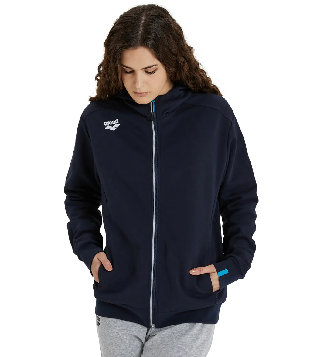 Arena Unisex Team Panel Hooded Front Zip Jacket - Image 23