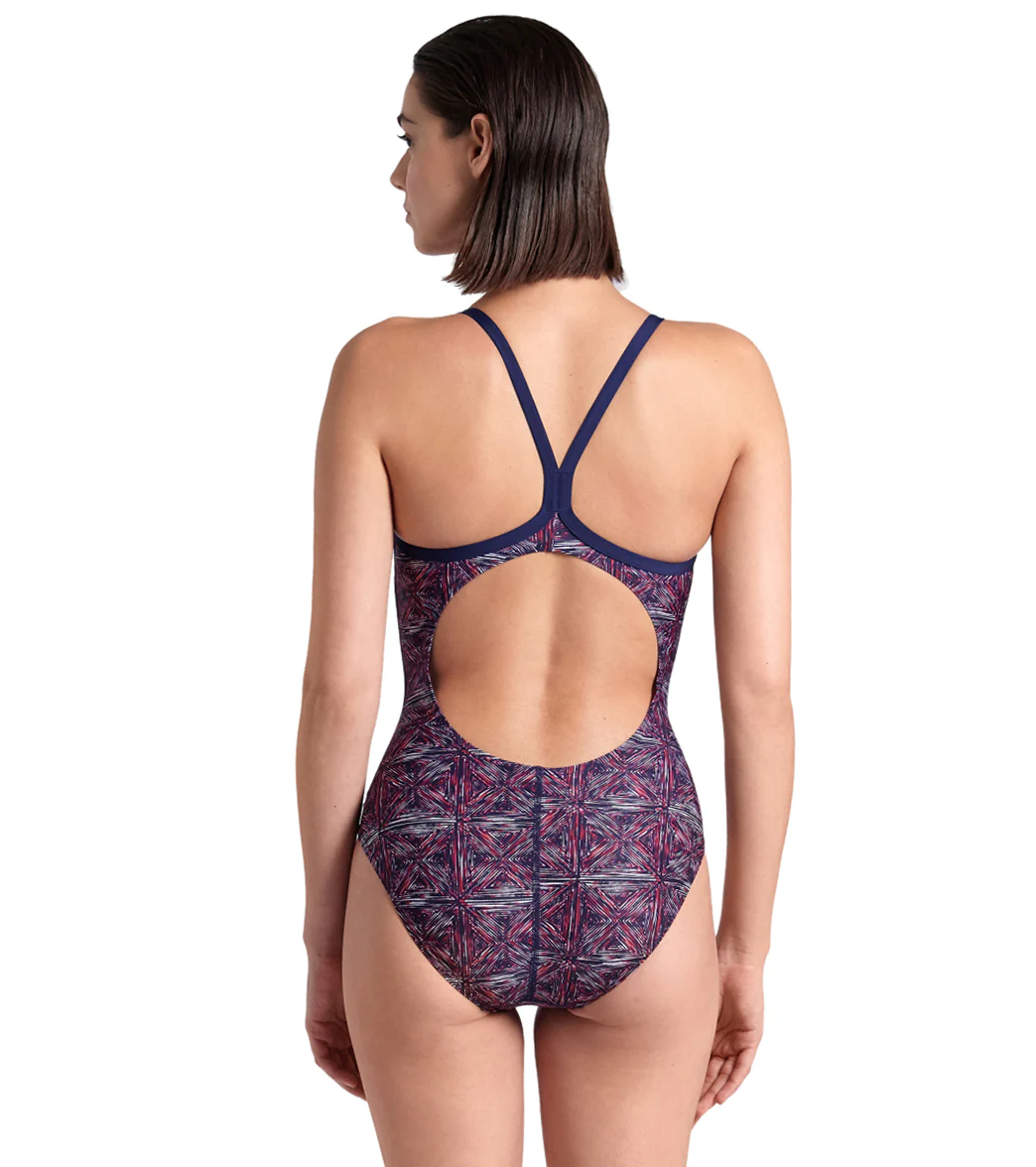 Arena Women's Abstract Tiles Lightdrop Back One Piece Swimsuit - Image 23