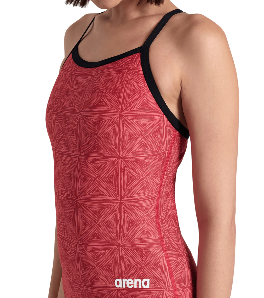 Arena Women's Abstract Tiles Lightdrop Back One Piece Swimsuit - Image 44