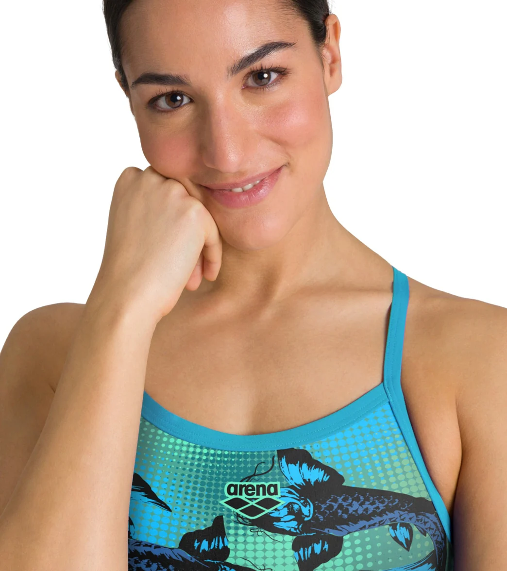 Arena Women's Drew Kibler Fishes Challenge Back One Piece Swimsuit - Image 5