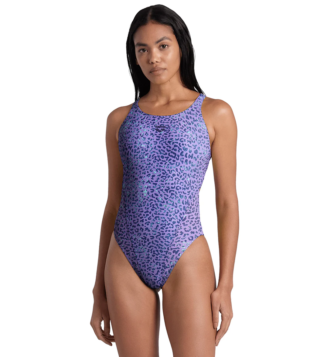 Arena Women's Jungle Cat Tech Back One Piece Swimsuit - Image 8