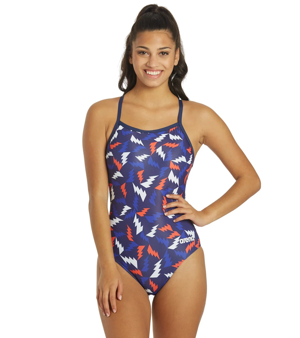 Arena Women's Lightning Colors Light Drop Back One Piece Swimsuit - Image 37