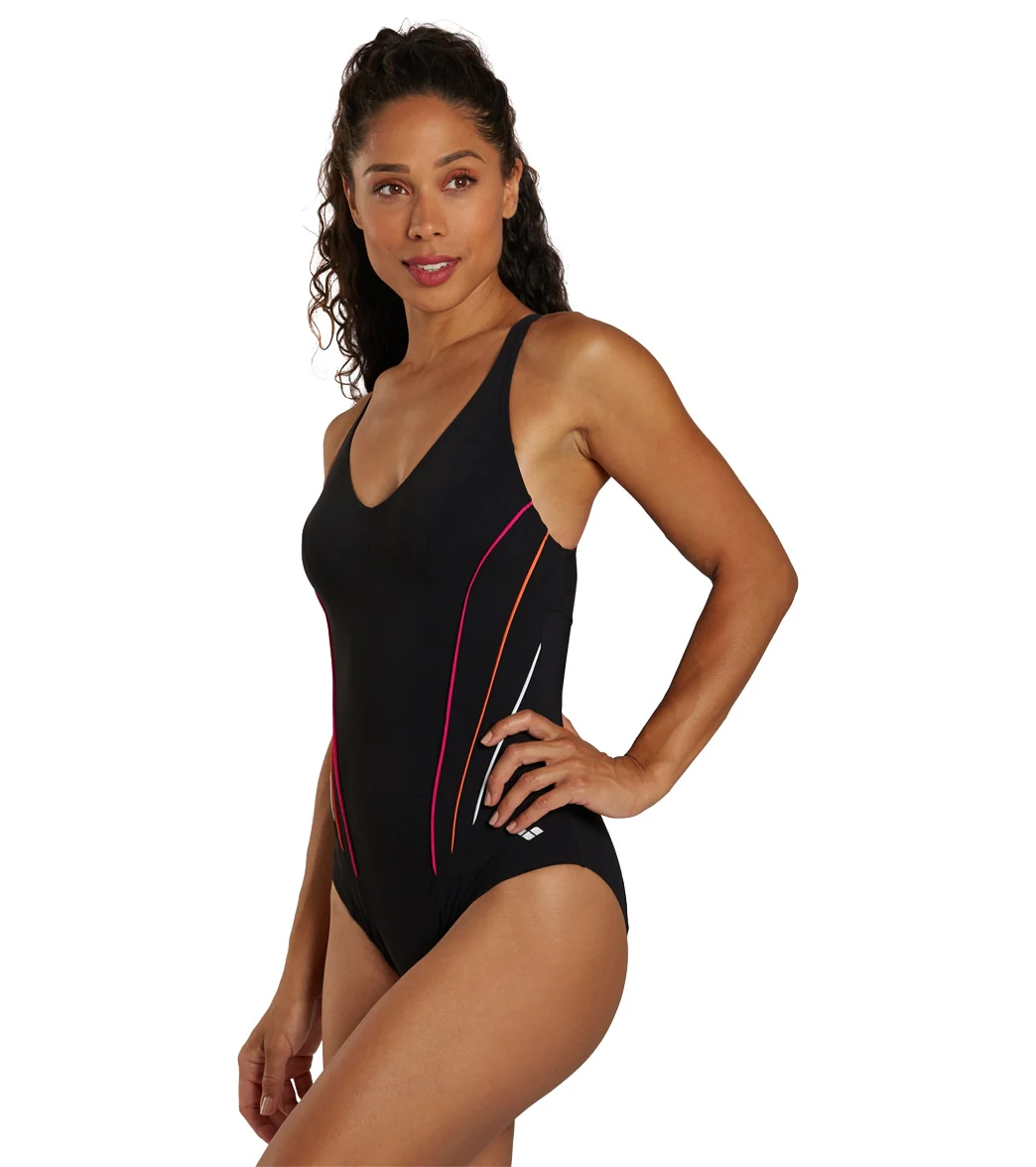 Arena Women's Marina Shapewear Eye Back One Piece Swimsuit - Image 12