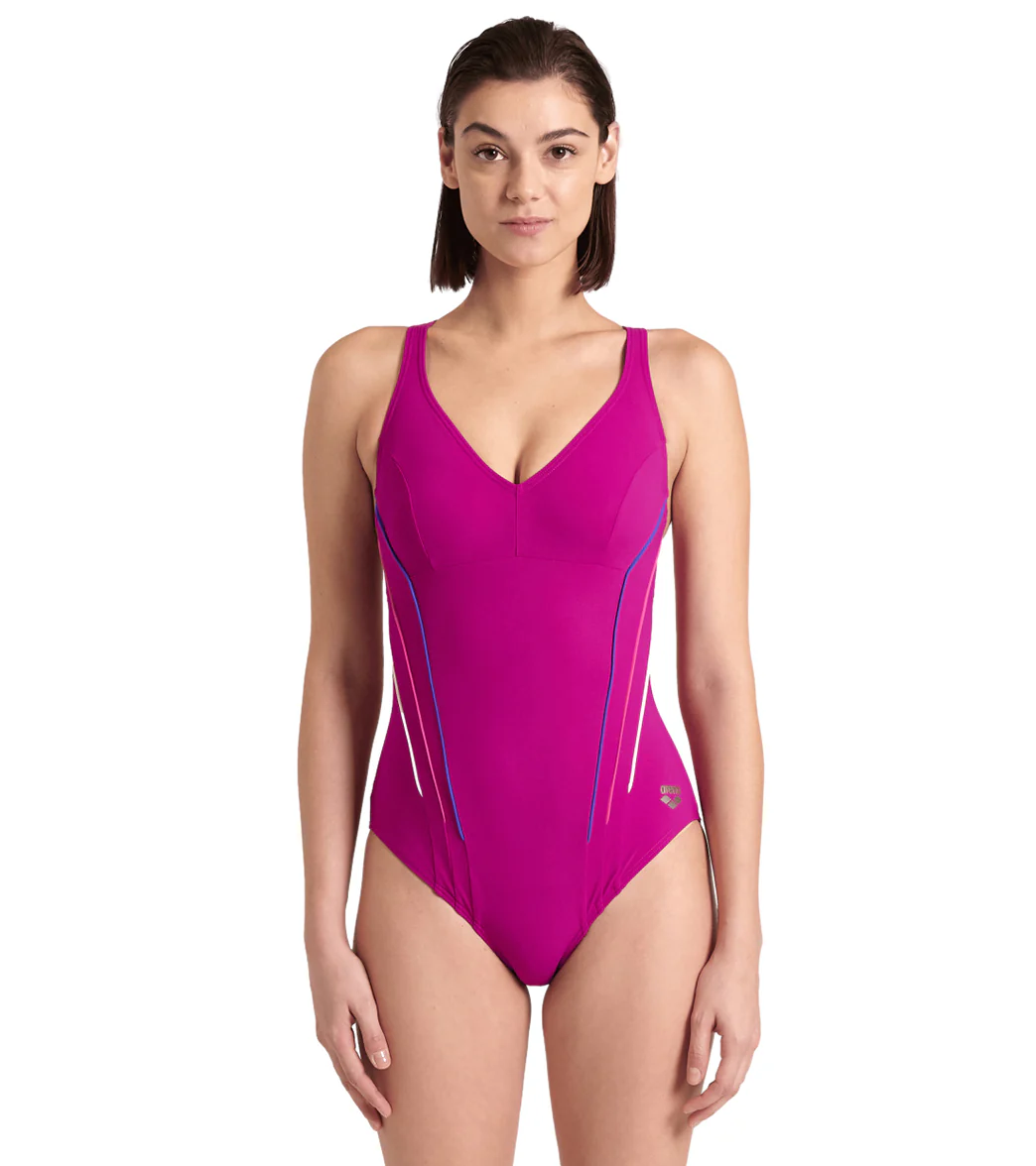 Arena Women's Marina Shapewear Eye Back One Piece Swimsuit - Image 2