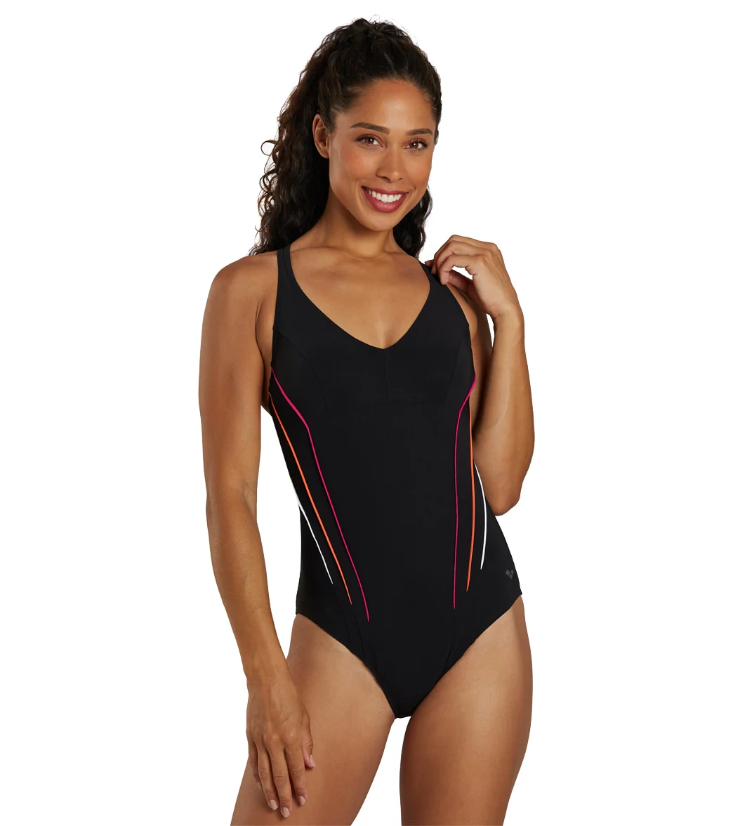 Arena Women's Marina Shapewear Eye Back One Piece Swimsuit - Image 9