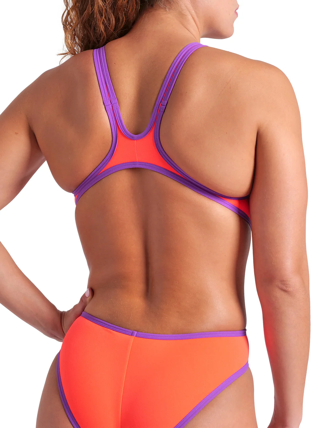 Arena Women's One Big Logo Tech Back One Piece Swimsuit - Image 51