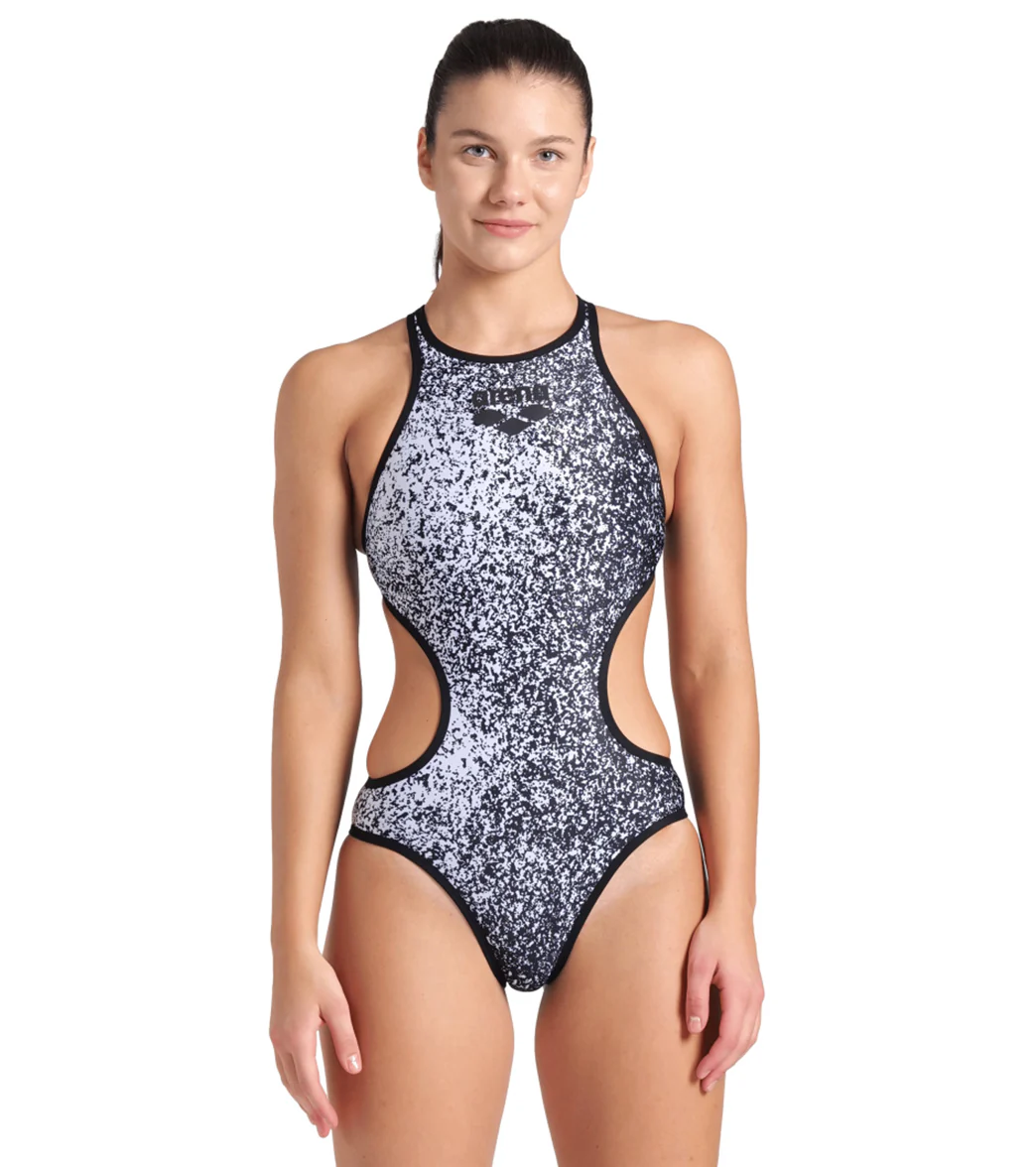 Arena Women's One Paints Tech Back One Piece Swimsuit - Image 11