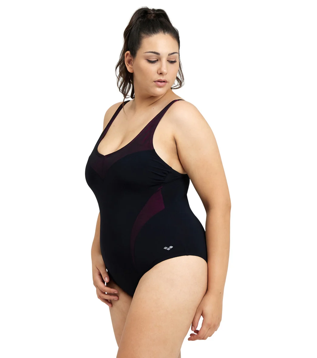 Arena Women's Plus Size Isabel Light Cross Back One Piece Swimsuit - Image 17