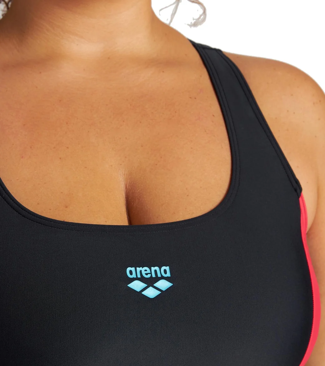 Arena Women's Plus Size Threefold V Back One Piece Swimsuit - Image 11