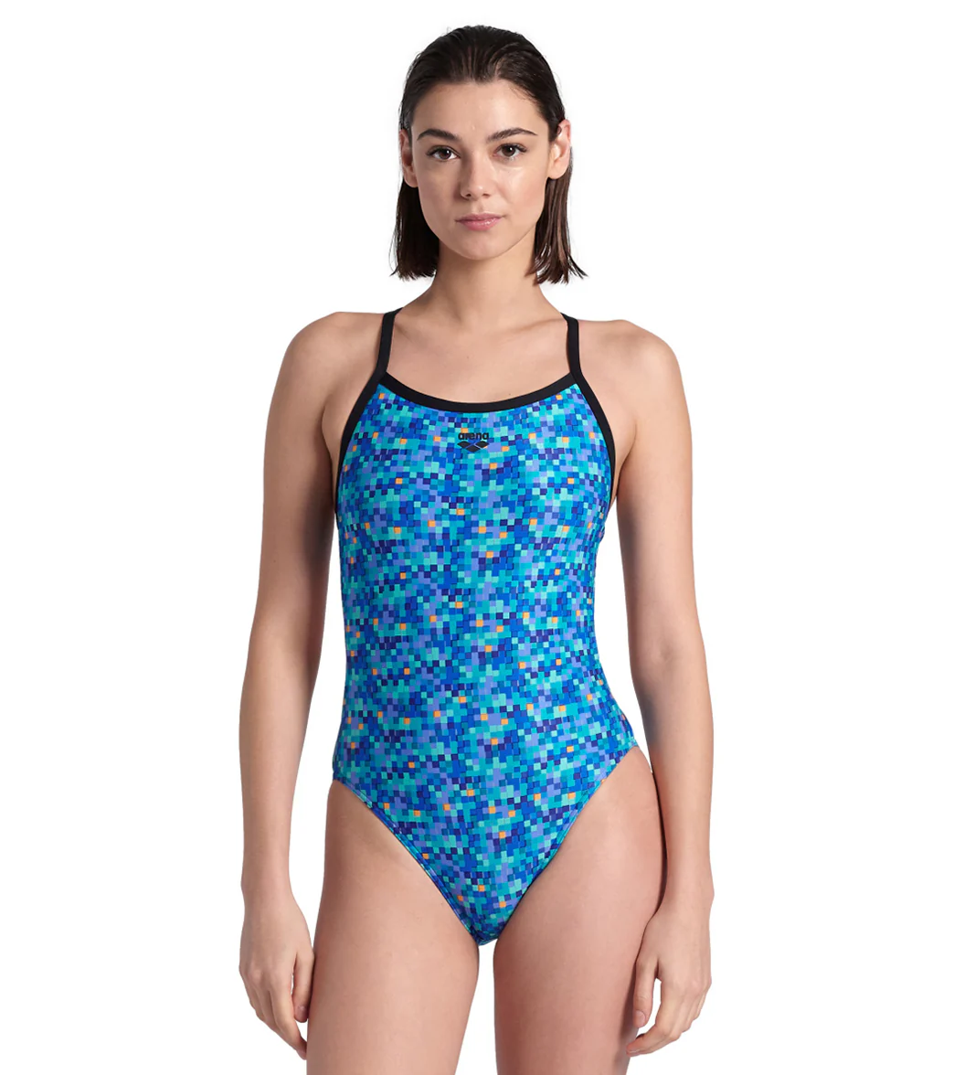 Arena Women's Pooltiles Challenge Back One Piece Swimsuit - Image 7