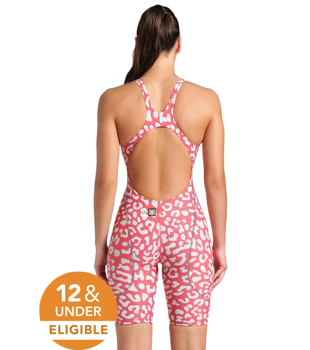 Arena Women's Powerskin ST Next Limited Edition Leopard Open Back Tech Suit Swimsuit - Image 9