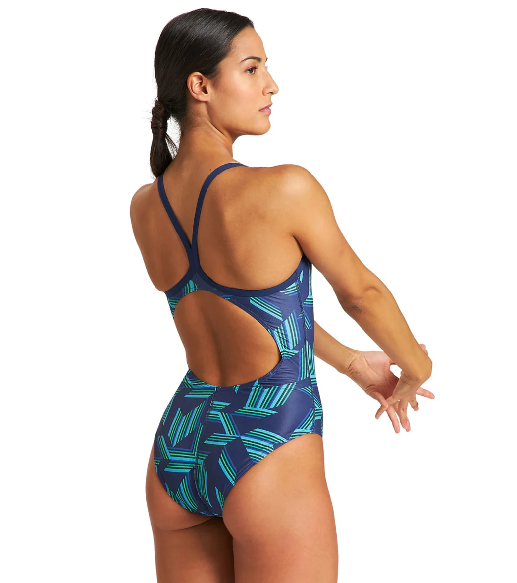 Arena Women's Puzzled Light Drop Back One Piece Swimsuit - Image 17