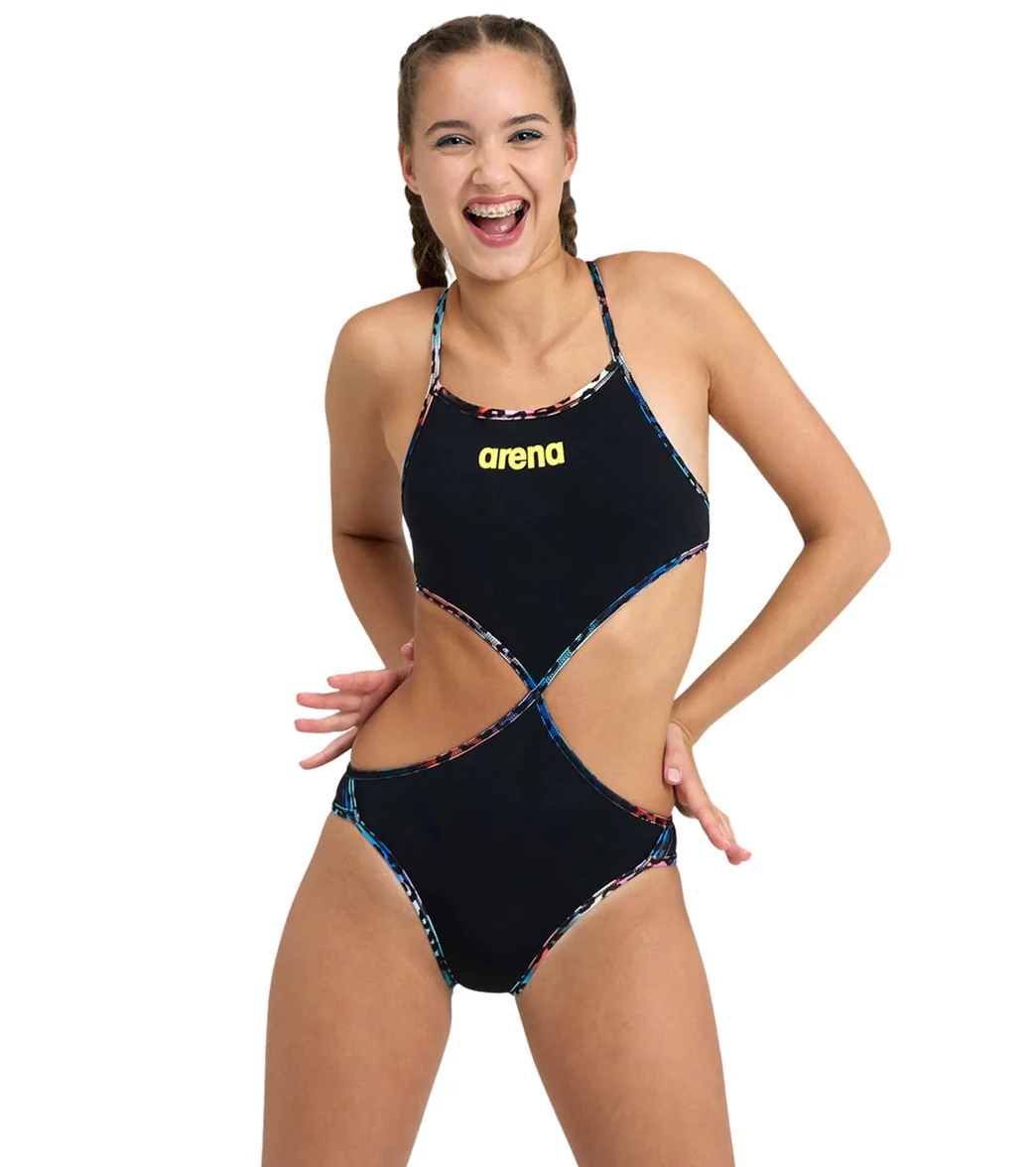 Arena Women's Rule Breaker Twist'N'Mix One Piece Swimsuit - Image 44
